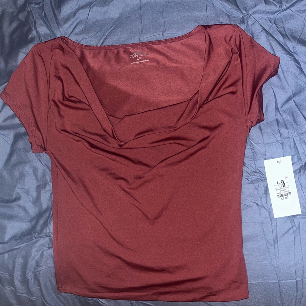 SWS Contour Draped Neck Shirt